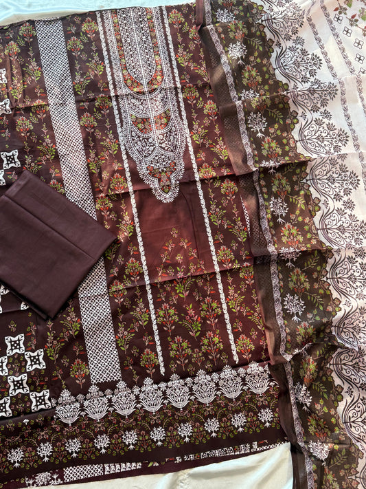 INAYA PURE COTTON PRINTED SUIT 8