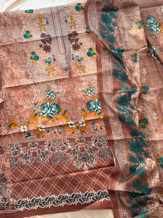 INAYA PURE COTTON PRINTED SUIT 3