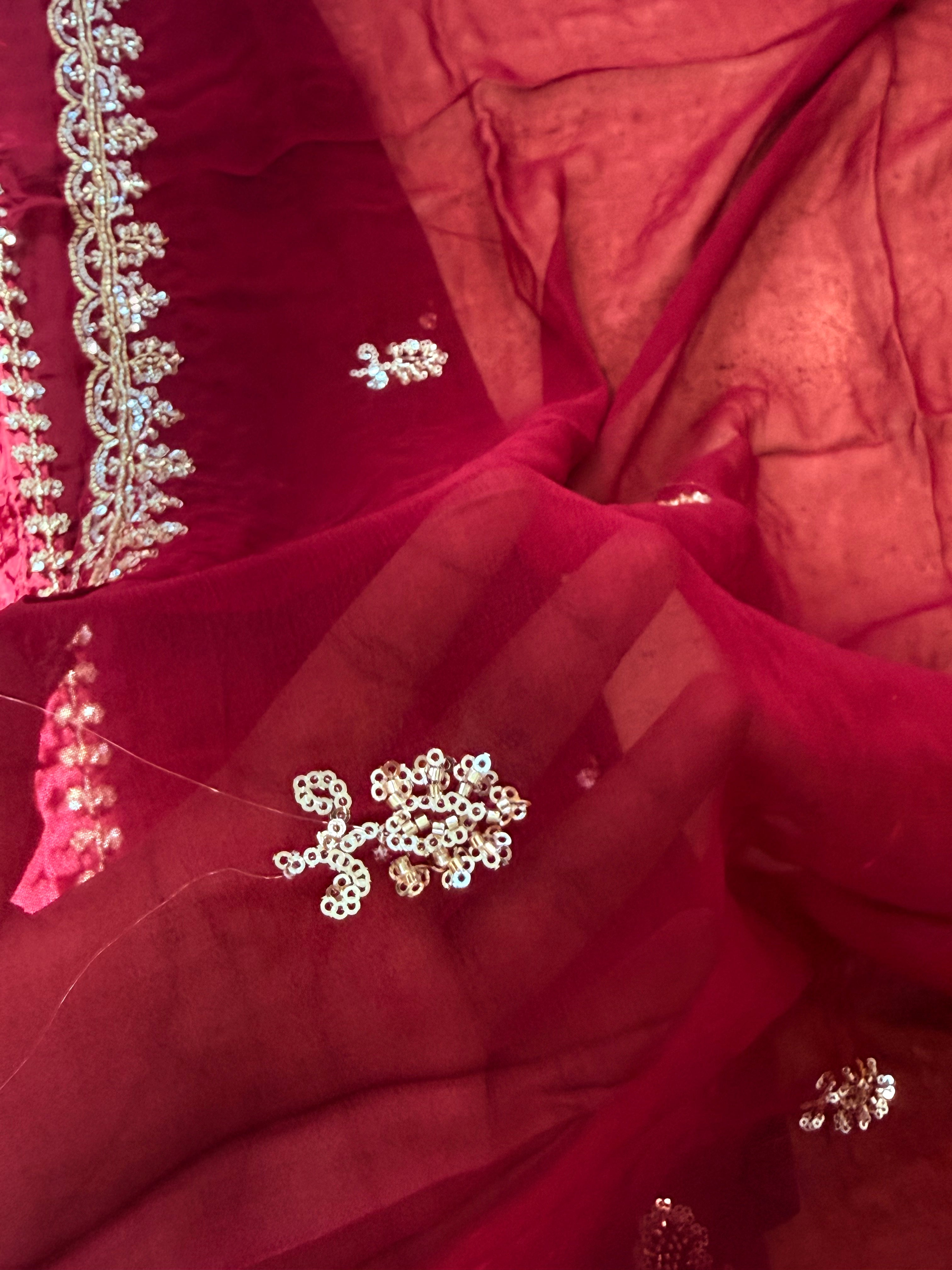 UPADA SILK READYMADE EMBROIDERY SUIT 8001 Q