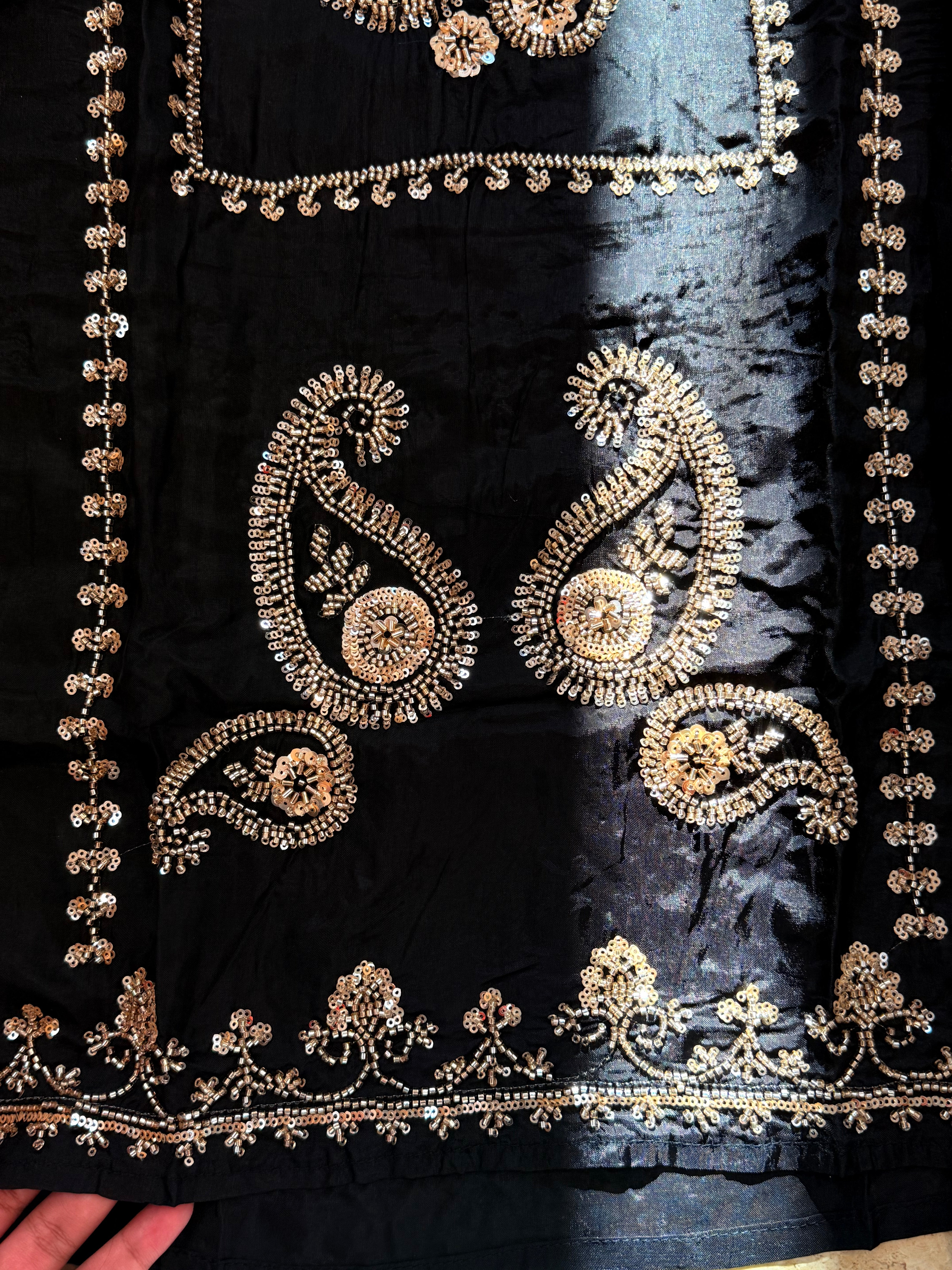 UPADA SILK READYMADE EMBROIDERY SUIT 8001 Q3