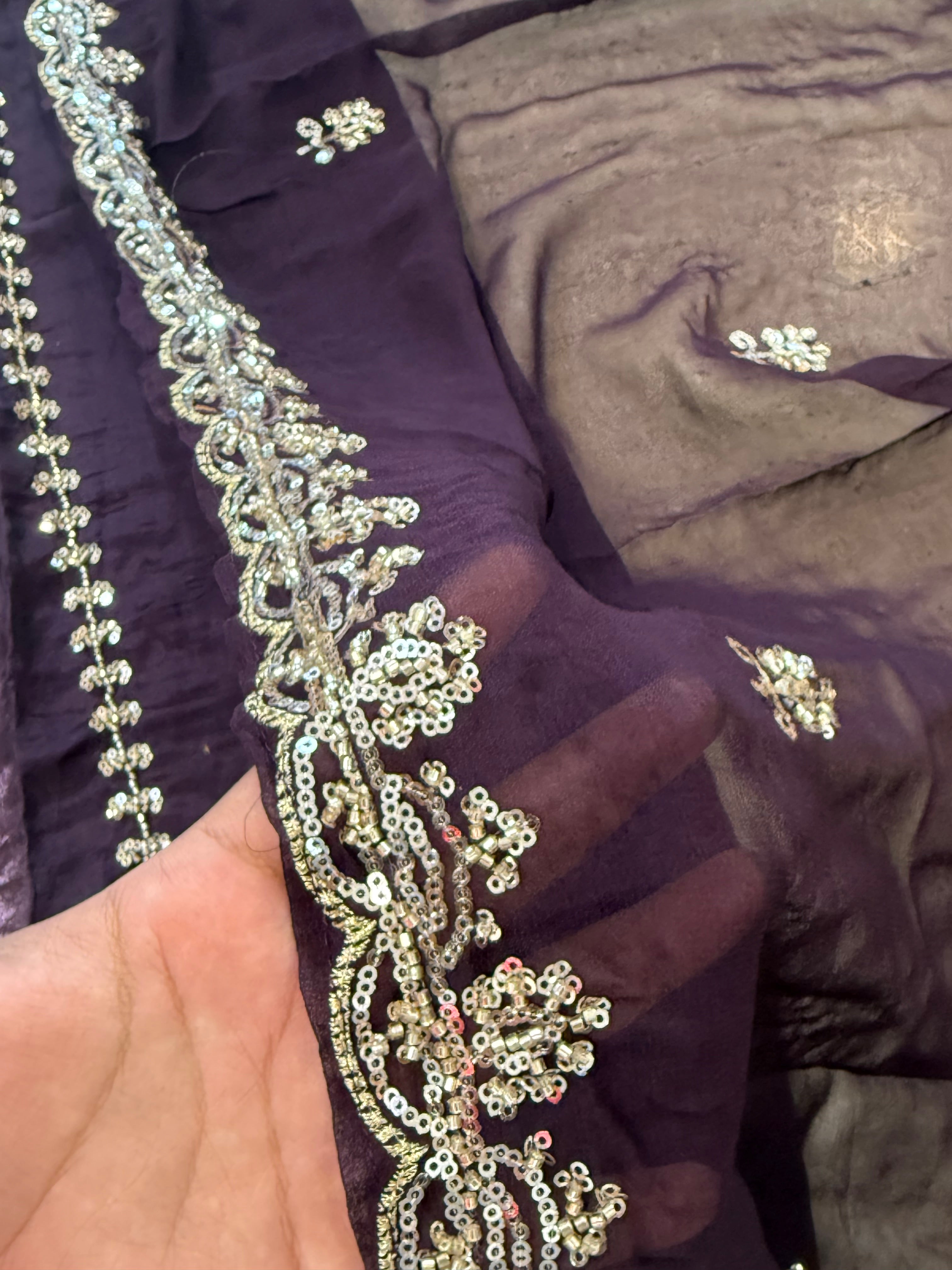 UPADA SILK READYMADE EMBROIDERY SUIT 8001 Q