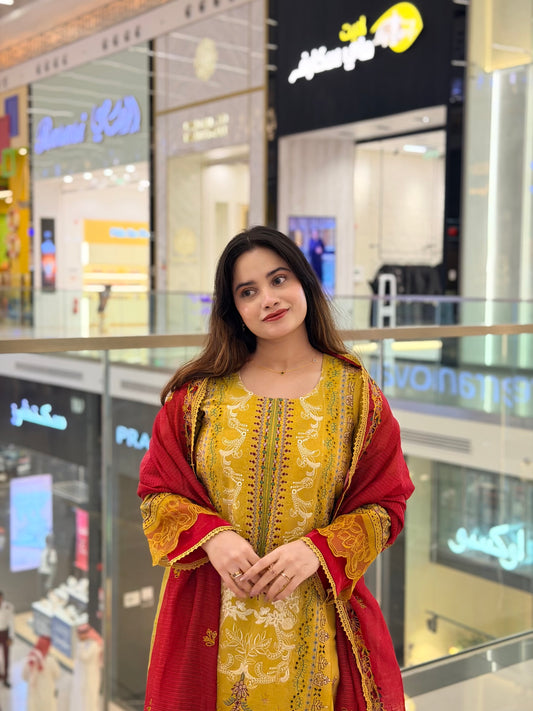 HARSHA GREEN READYMADE SUIT