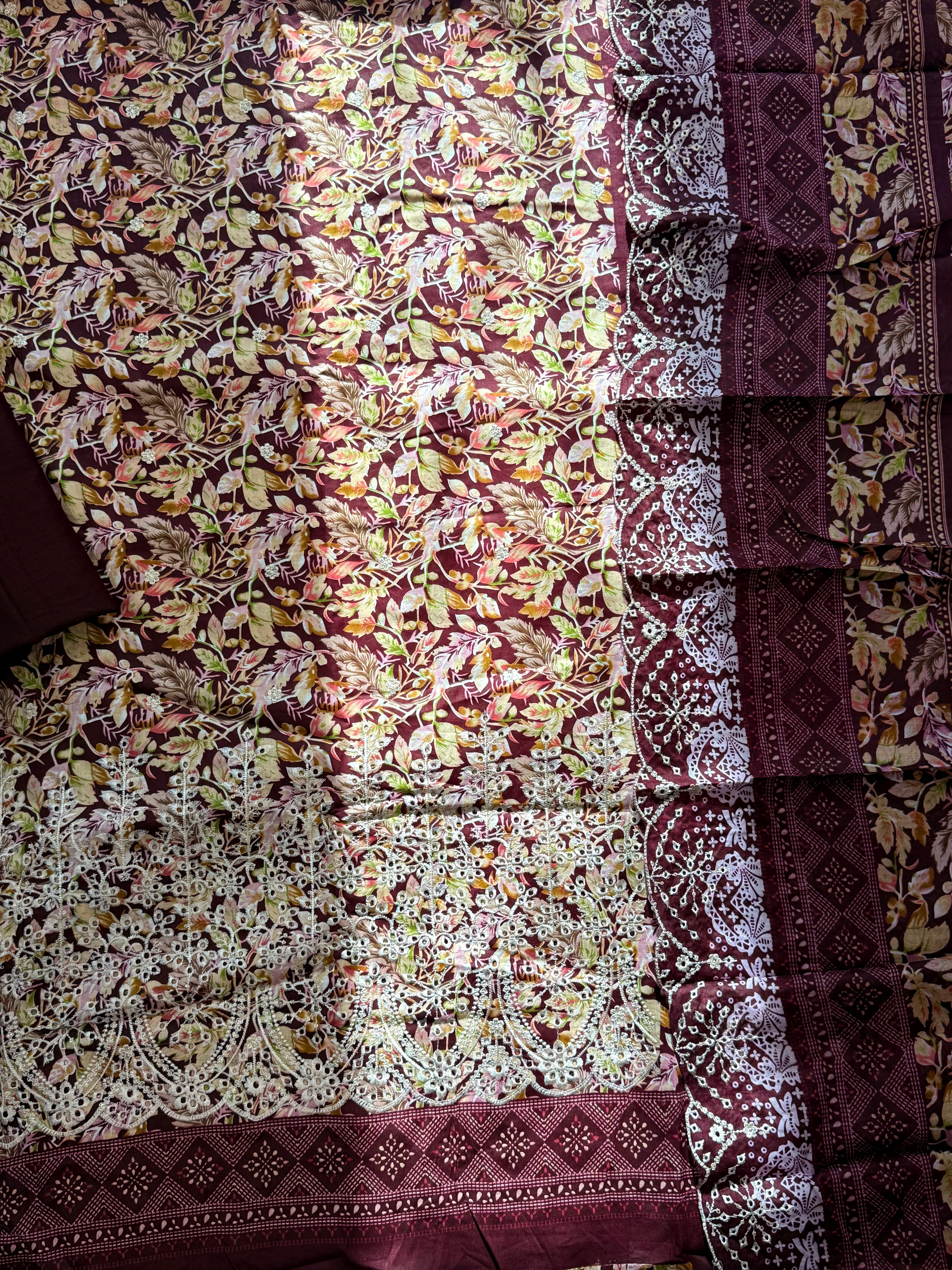 FIZA  CHIKANKARI EMBROIDERY SUIT 1 Q