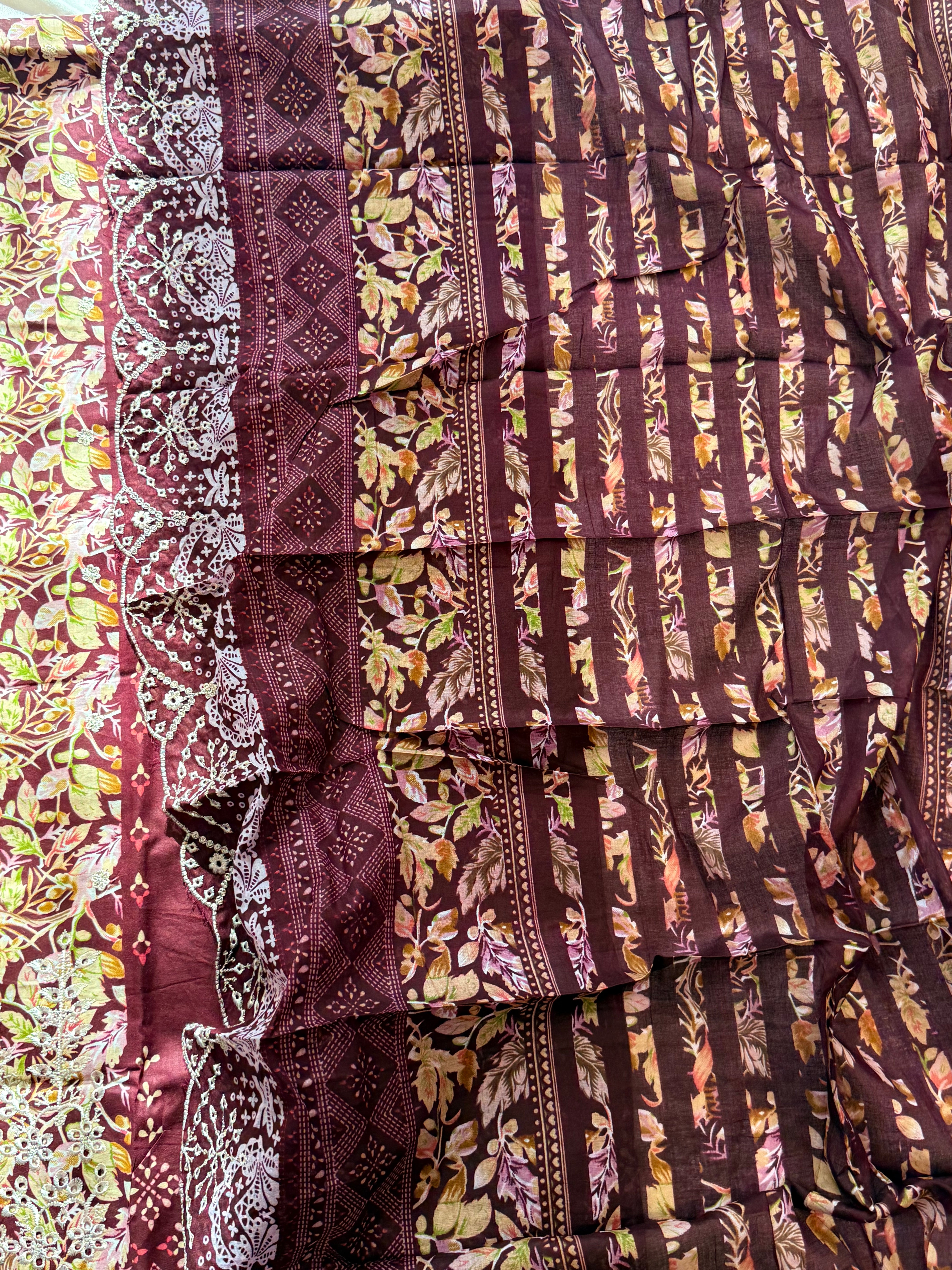 FIZA  CHIKANKARI EMBROIDERY SUIT 1 Q