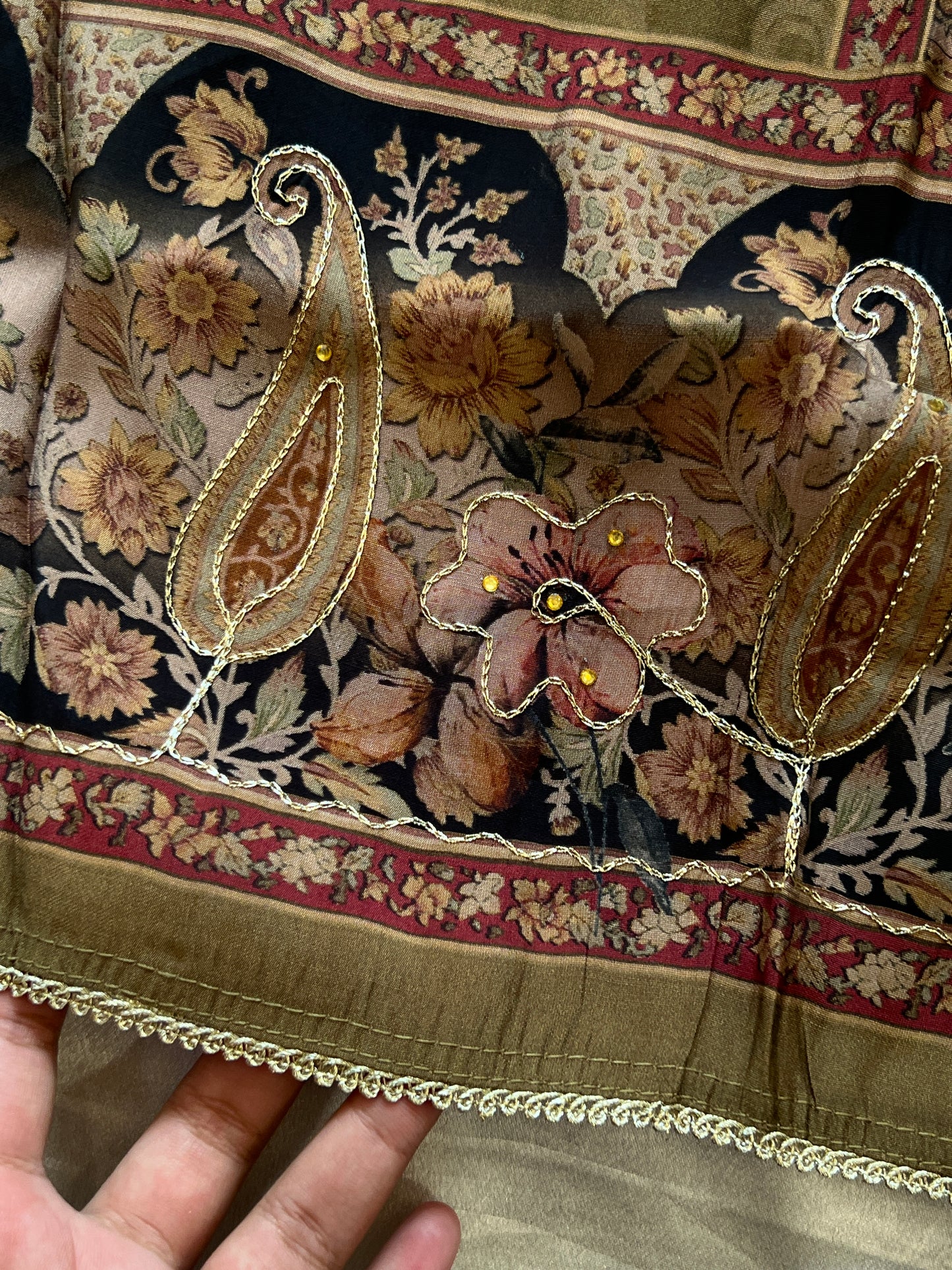 KAIRA MUSLIN HAND WORK EMBROIDERY SUIT