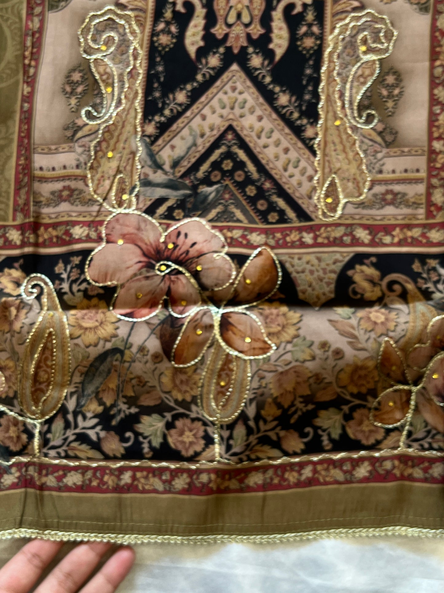 KAIRA MUSLIN HAND WORK EMBROIDERY SUIT
