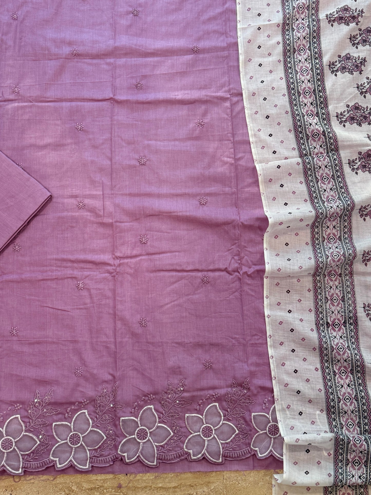 ROZANA CUTWORK PURE COTTON SUIT 1