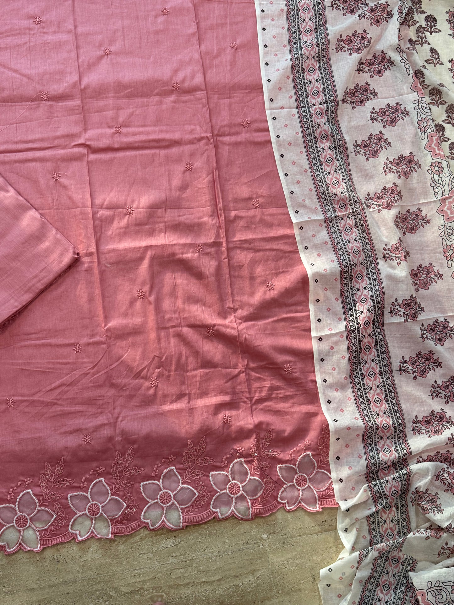 ROZANA CUTWORK PURE COTTON SUIT 4