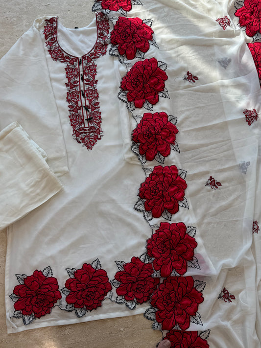 SAYYARA GEORGETTE READYMADE SUIT 3 Q