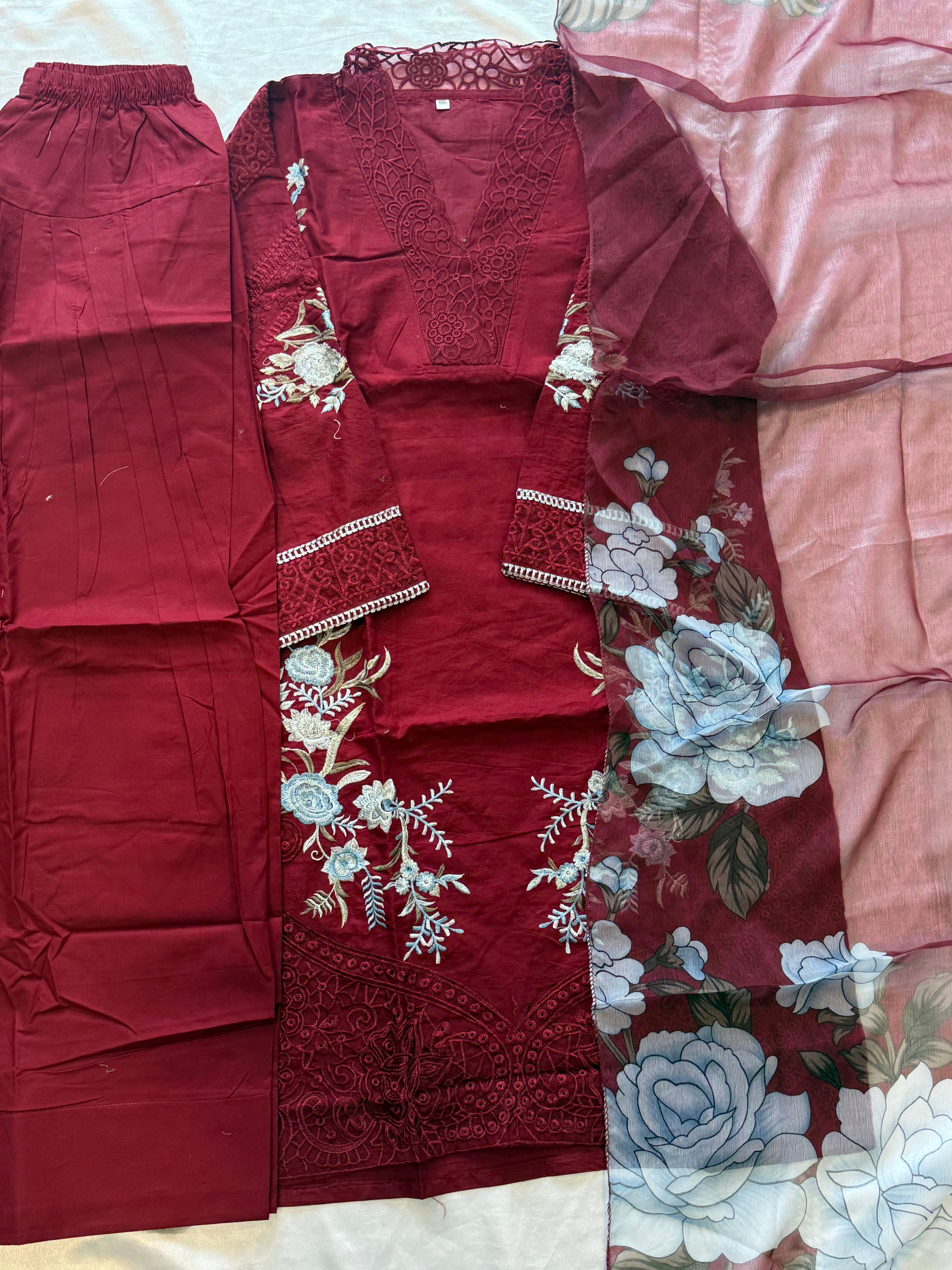 COTTON FARSHI SHALWAR SUIT 1 Q