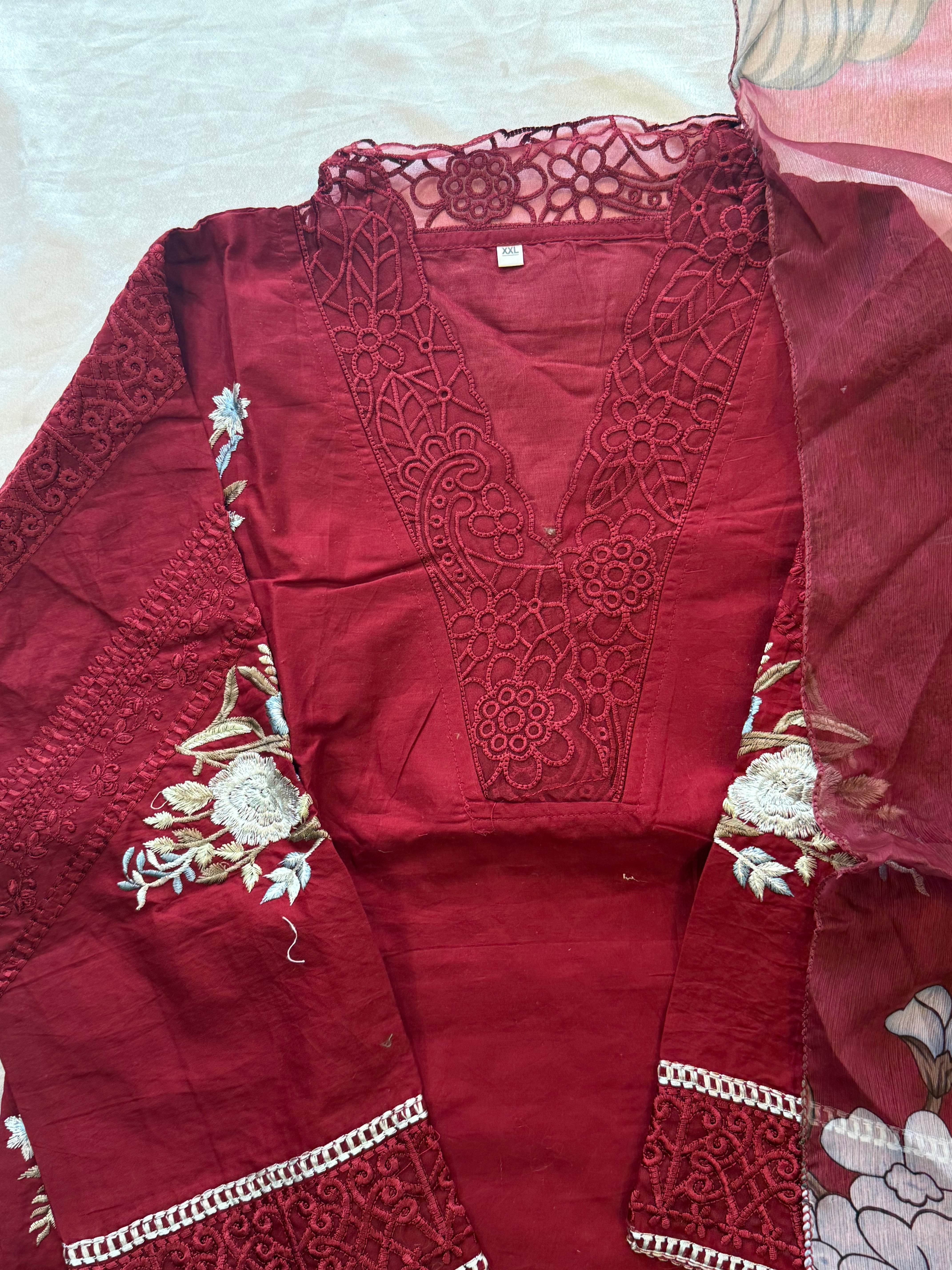 COTTON FARSHI SHALWAR SUIT 1 Q