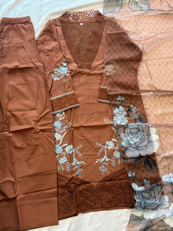 COTTON FARSHI SHALWAR SUIT 4 Q