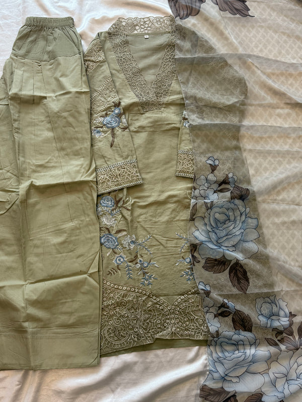 COTTON FARSHI SHALWAR SUIT 2 Q