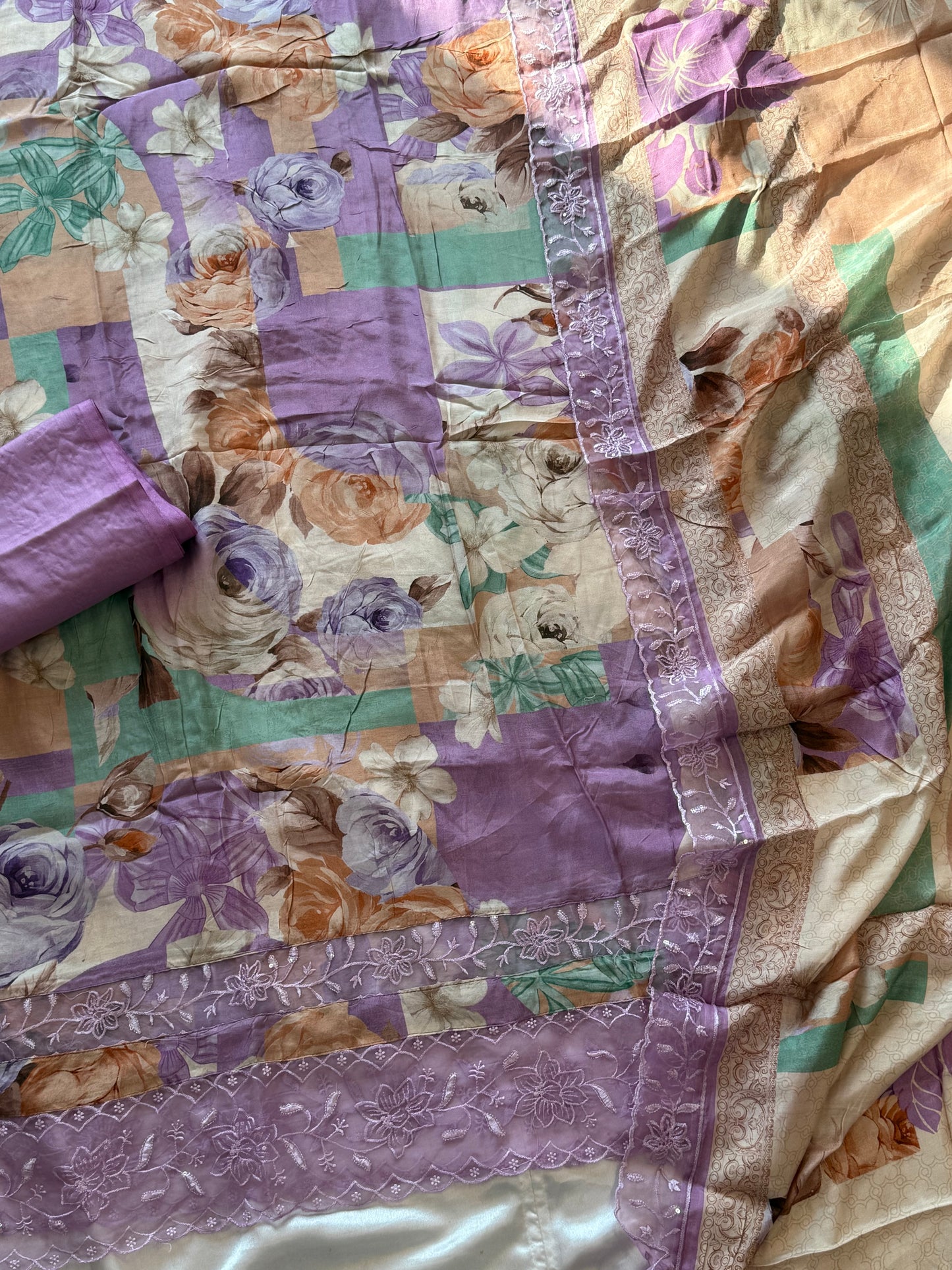 SHAHEEN PURE MUSLIN SUIT 5 Q