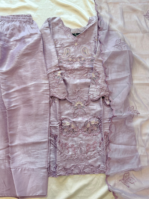 SATIN FARSHI SHALWAR SUIT 2 Q