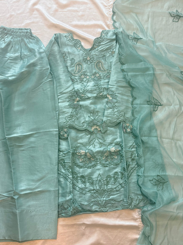 SATIN FARSHI SHALWAR SUIT 3 Q