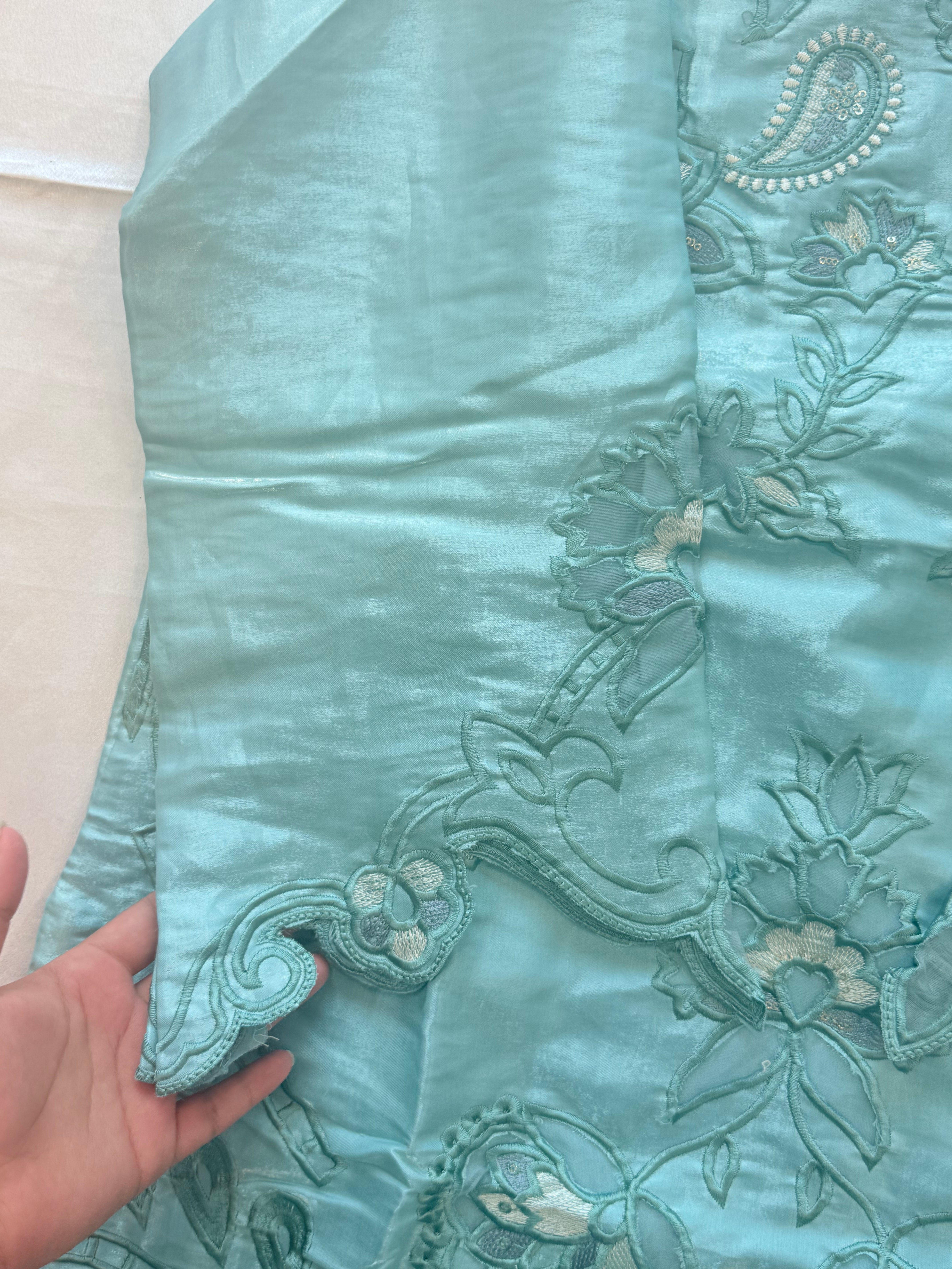 SATIN FARSHI SHALWAR SUIT 3 Q
