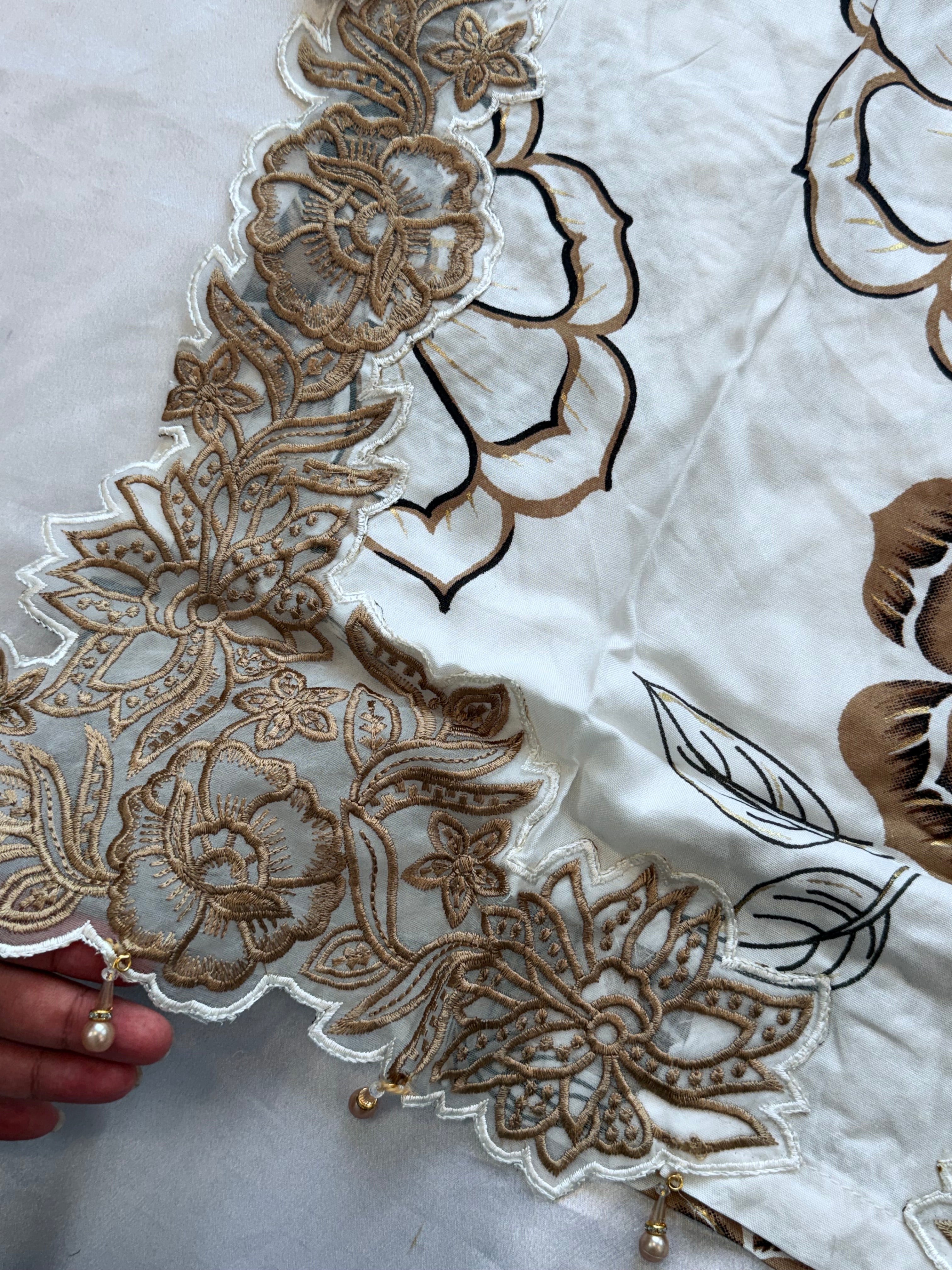 LAWN CUTWORK READYMADE SUIT Q