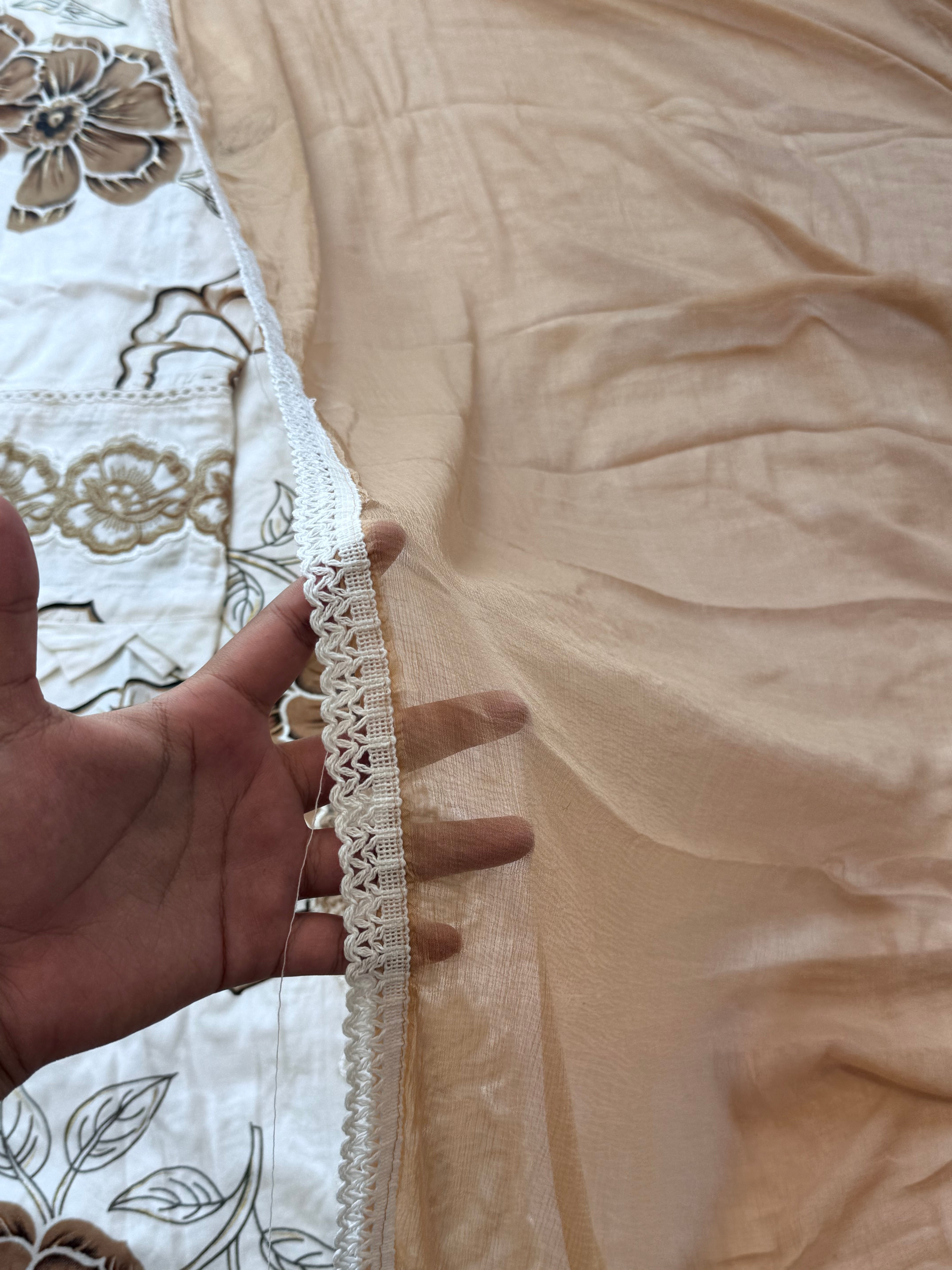 LAWN CUTWORK READYMADE SUIT Q