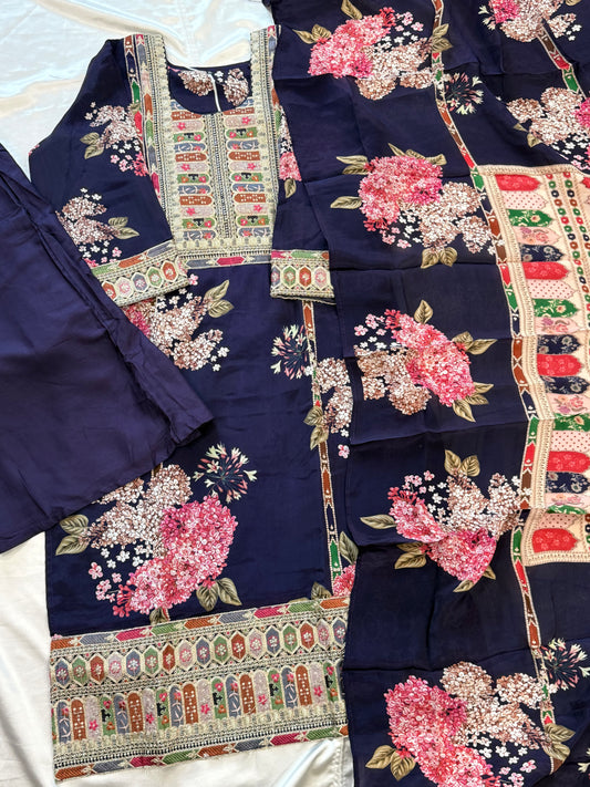 KAREENA CREPE READYMADE SUIT Q