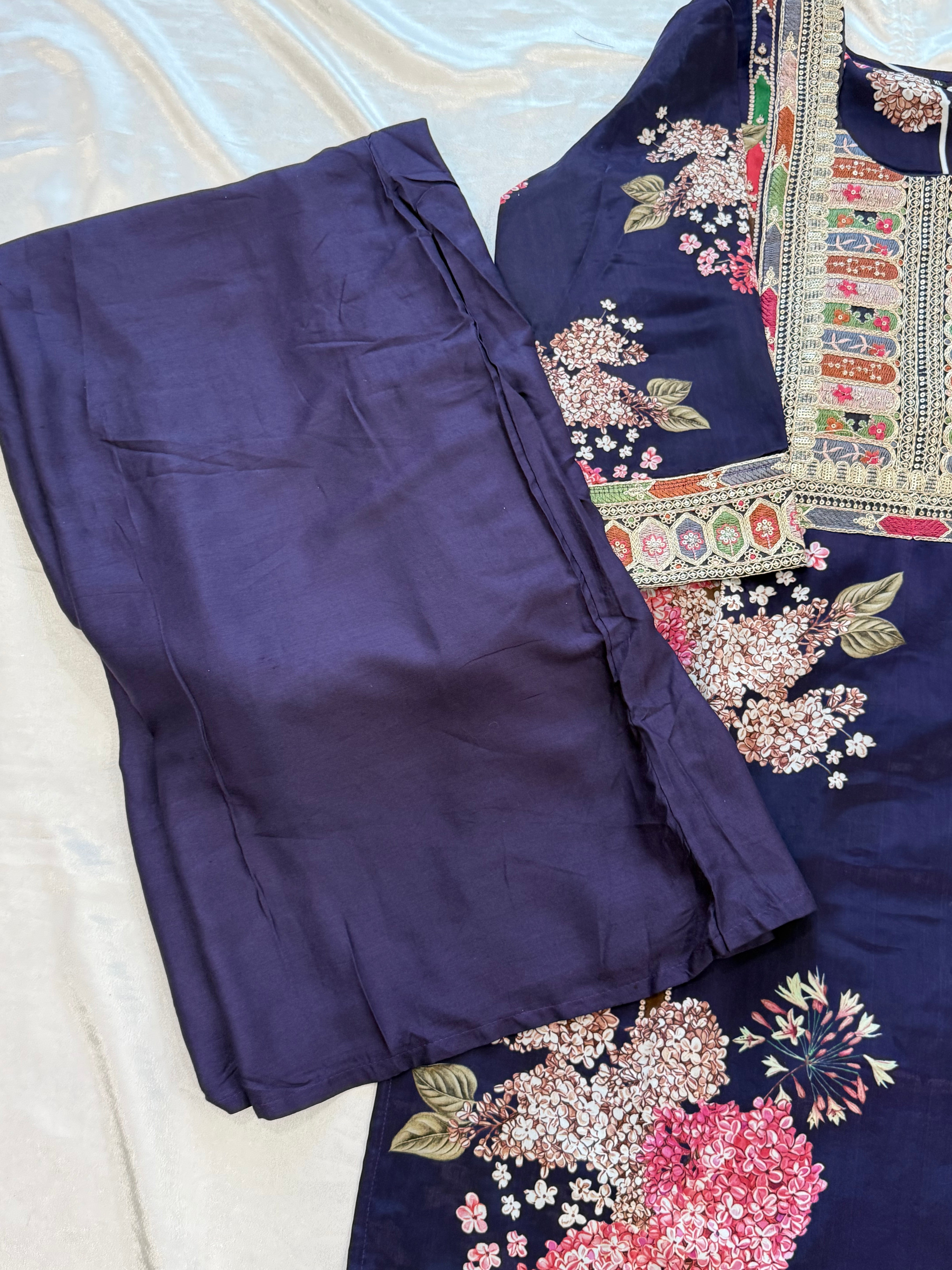 KAREENA CREPE READYMADE SUIT Q