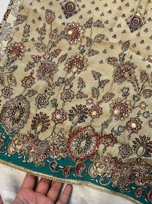 SAIRA MUSLIN HAND WORK EMBROIDERY SUIT 4