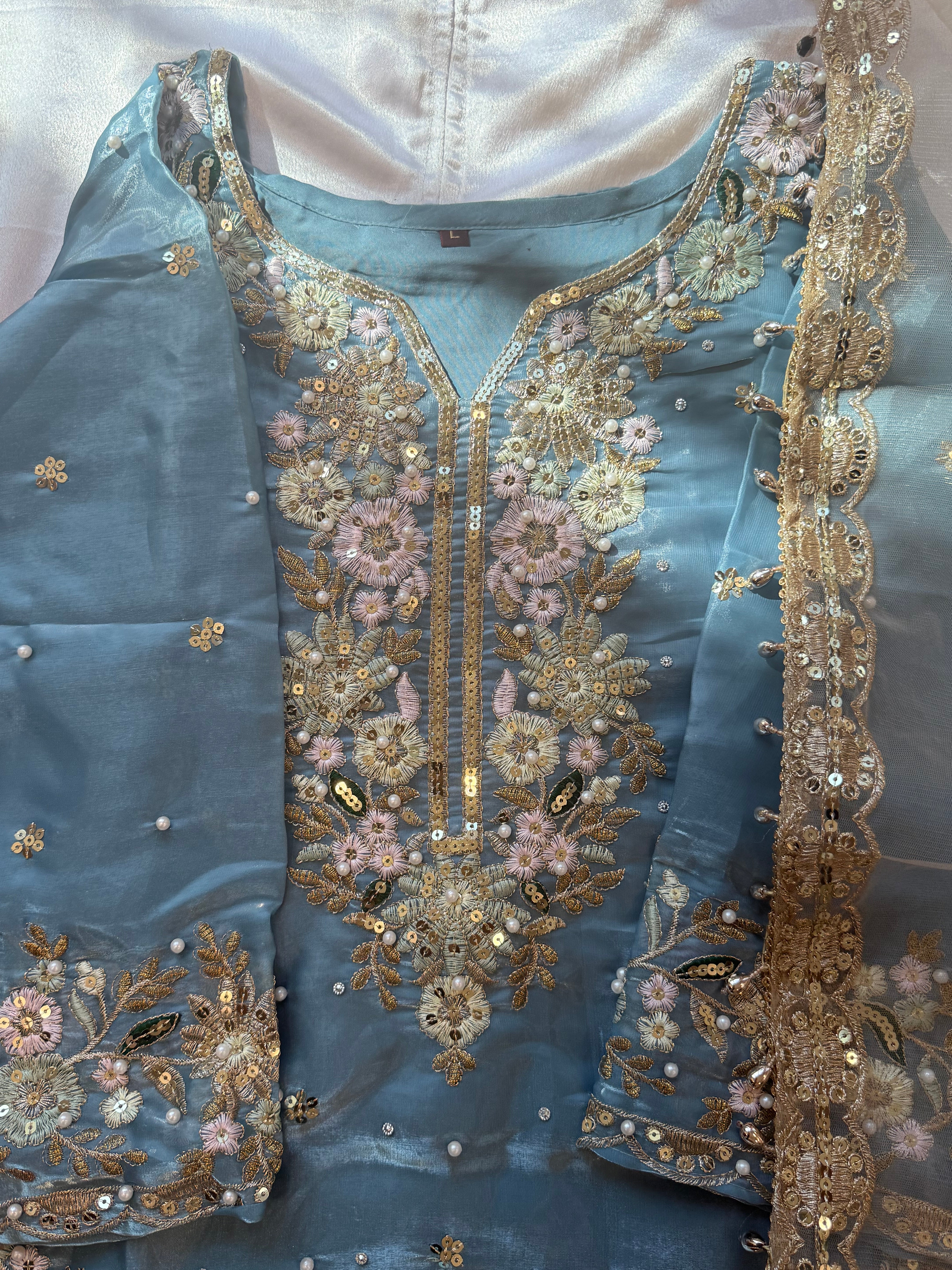 JIMMY CHOO READYMADE EMBROIDERY SUIT 6 Q