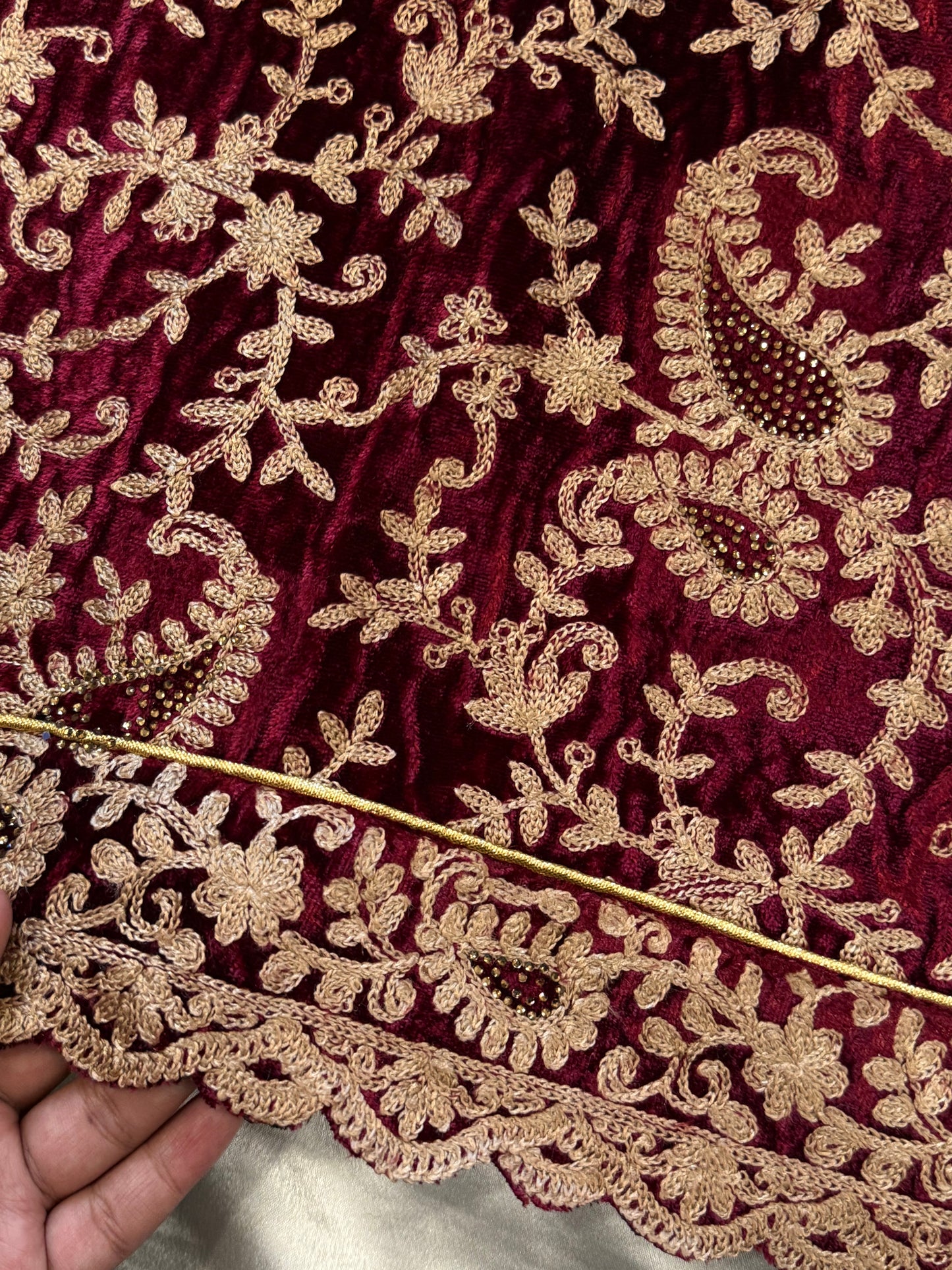 MEHER VELVET EMBROIDERY SUIT 3 Q