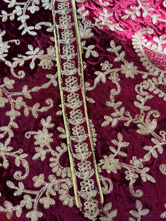 MEHER VELVET EMBROIDERY SUIT 3 Q