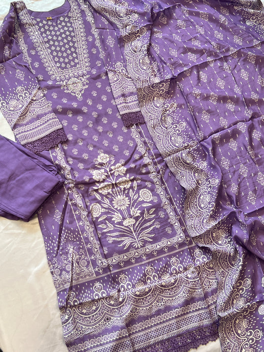 SF MUSLIN READYMADE SUIT 102