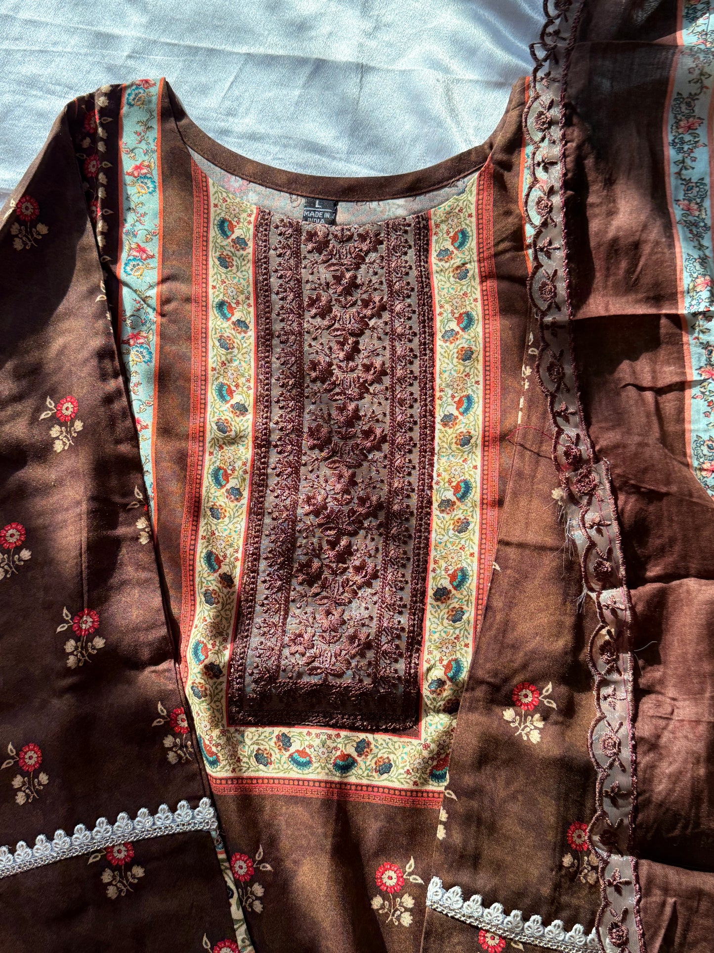 BAGH BROWN LAWN READYMADE SUIT Q