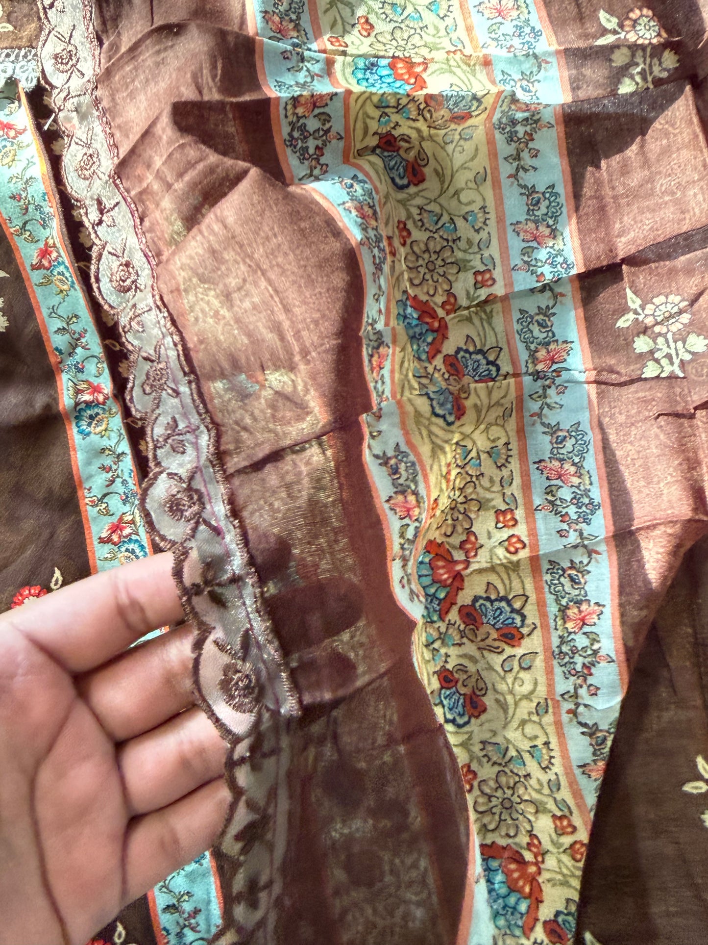 BAGH BROWN LAWN READYMADE SUIT Q