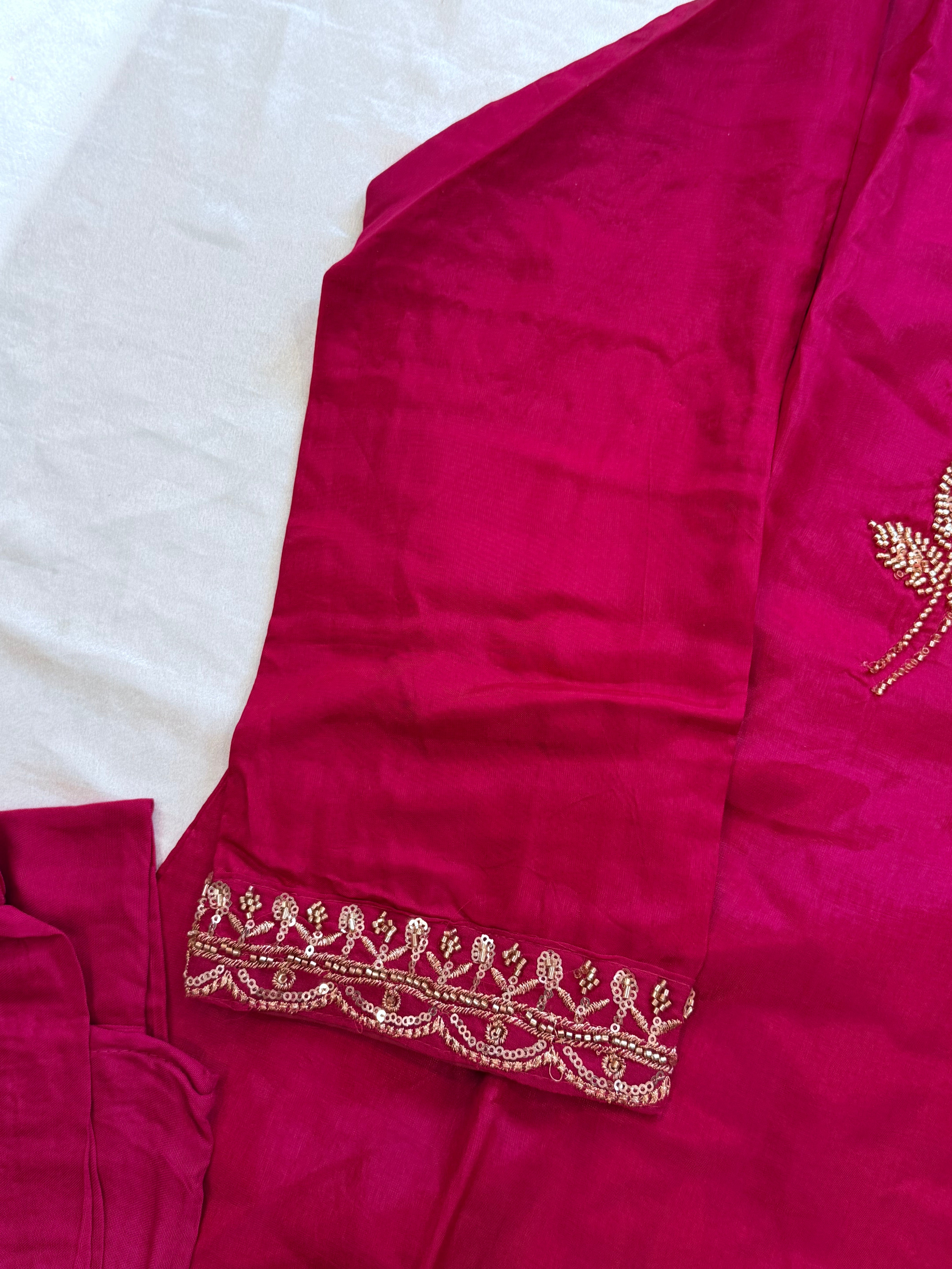 UPADA SILK READYMADE EMBROIDERY SUIT 8001 Q