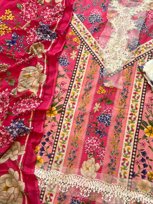 M PRINTS COTTON PATCH SUIT