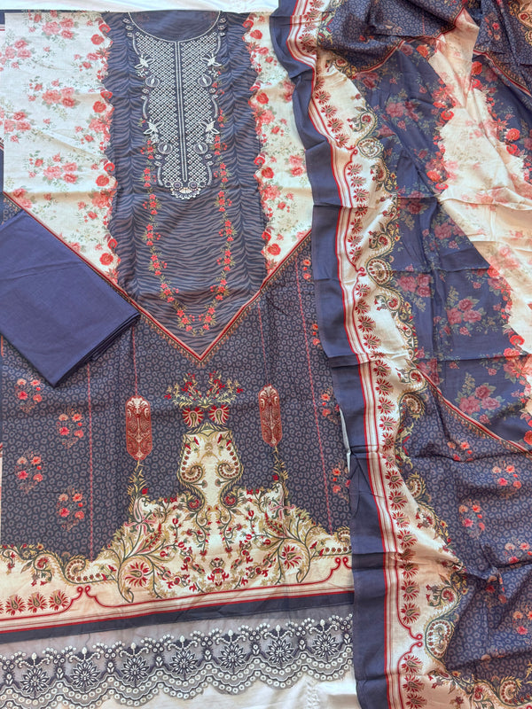 KHYBER LAWN EMBROIDERY SUIT 2 Q