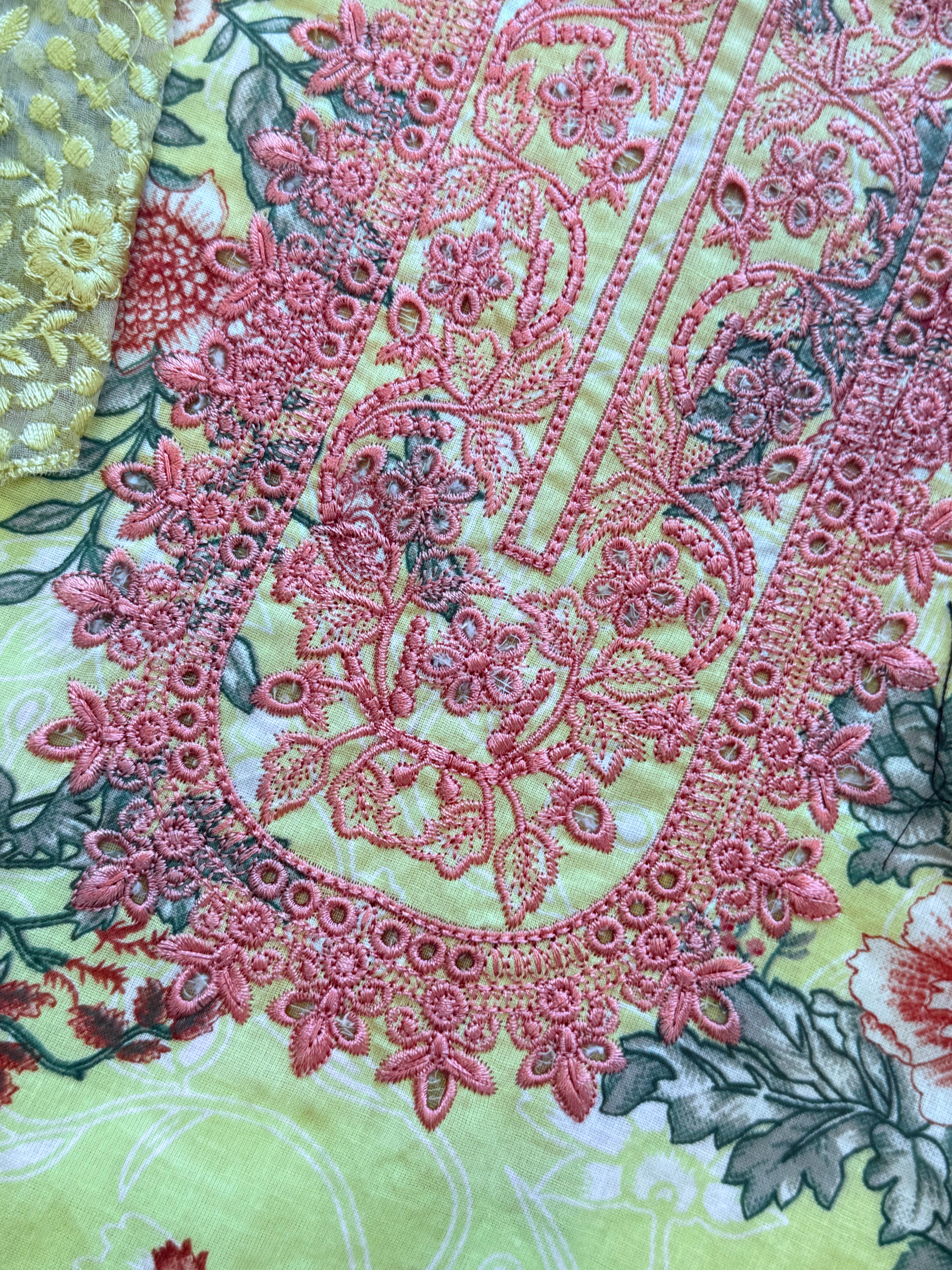 JADE YELLOW PATCH READYMADE SUIT