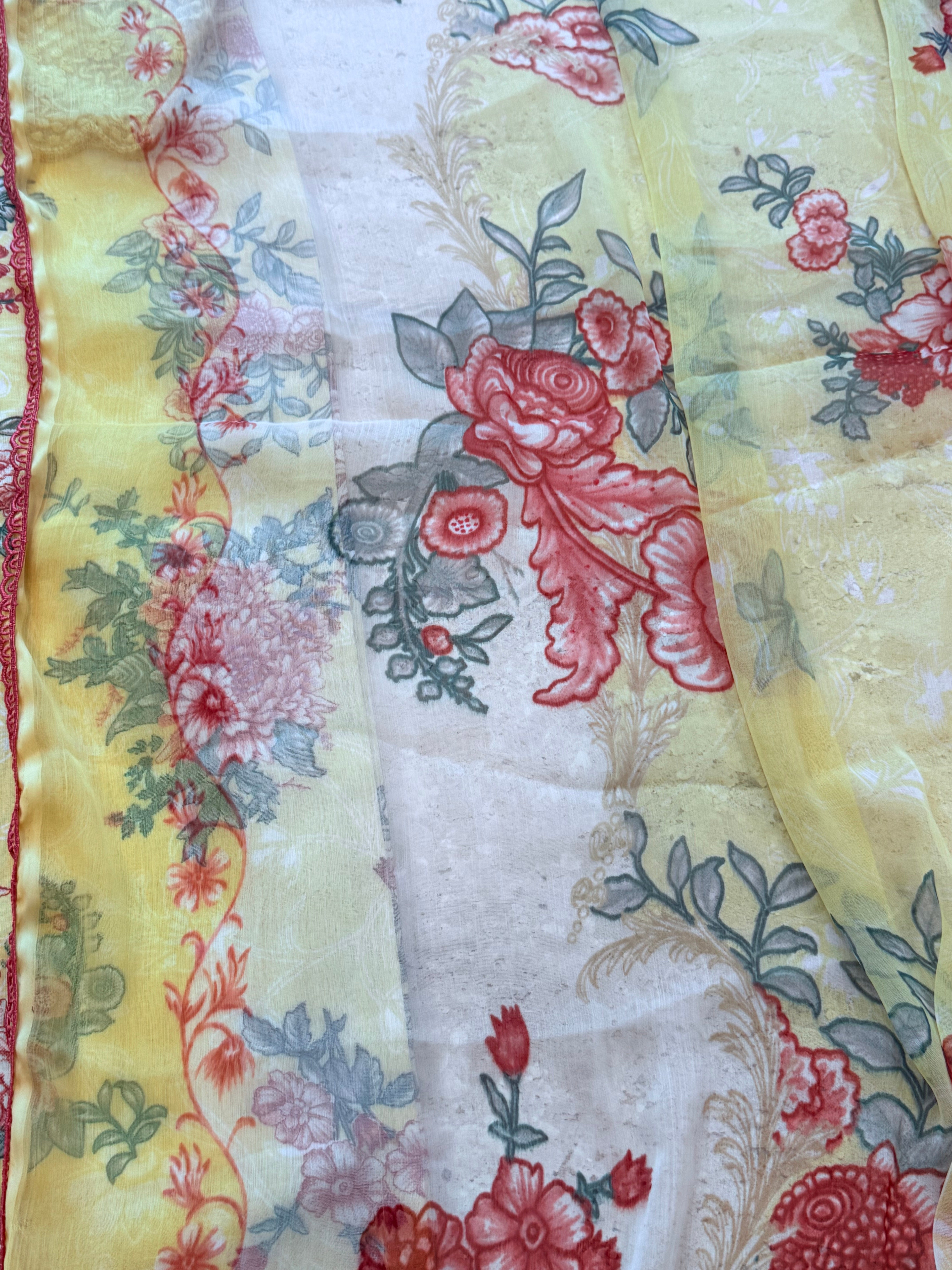 JADE YELLOW PATCH READYMADE SUIT