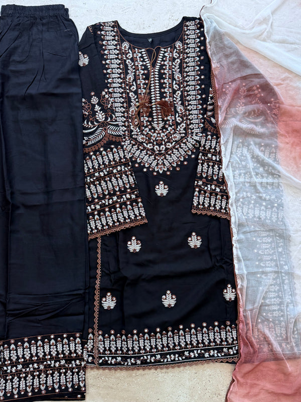IMROZA RAYON EMBROIDERY SUIT 1