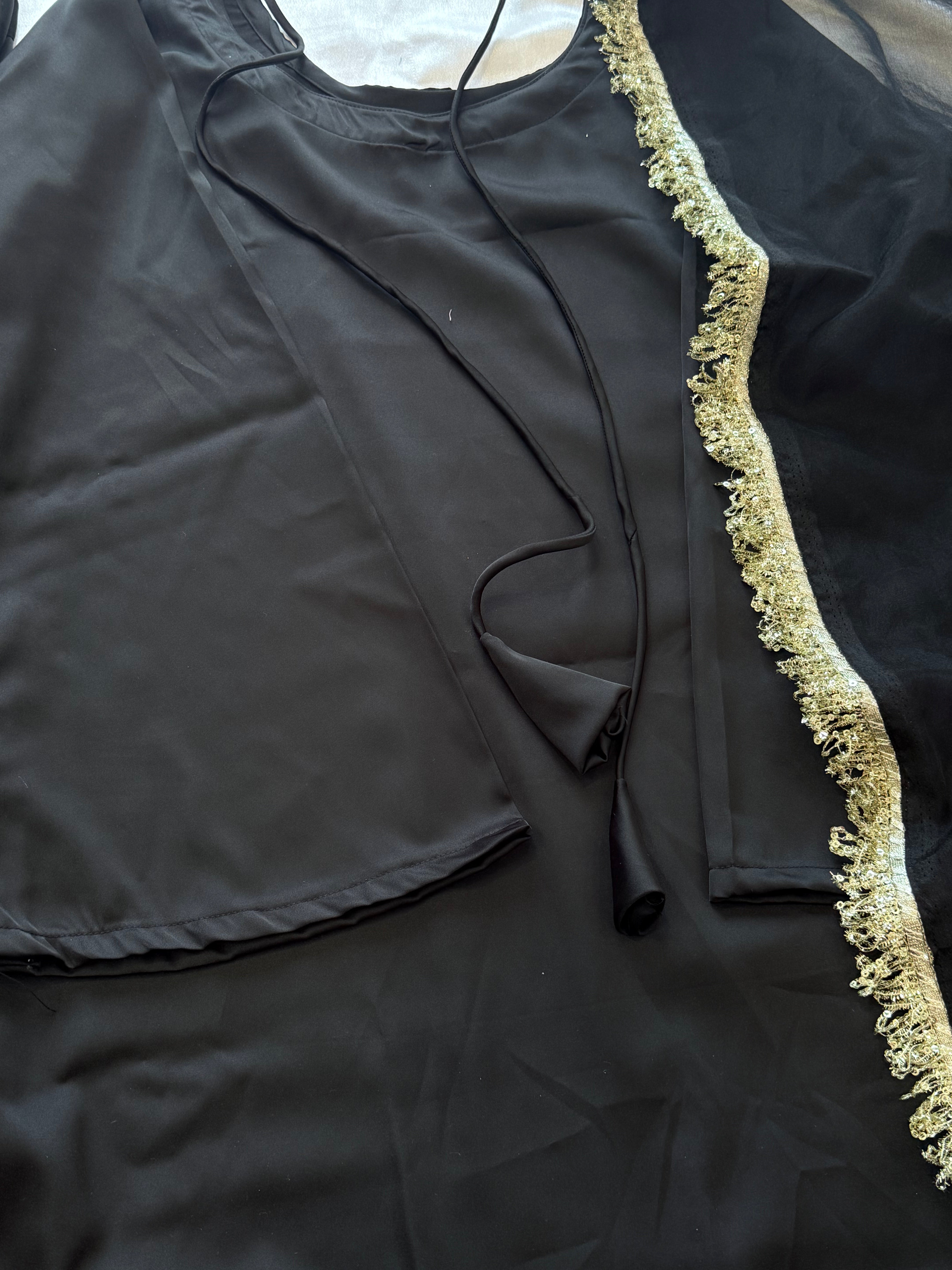 MAHIRA BLACK FARSHI SHALWAR SUIT