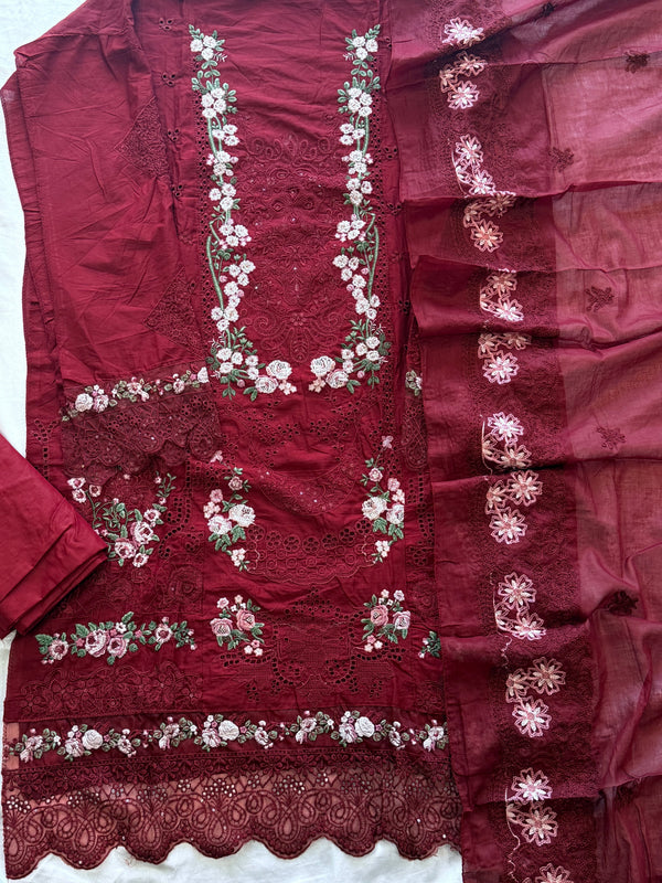 YUMNA COTTON EMBROIDERY SUIT R