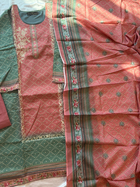 SAAJ COTTON READYMADE SUIT 1 Q