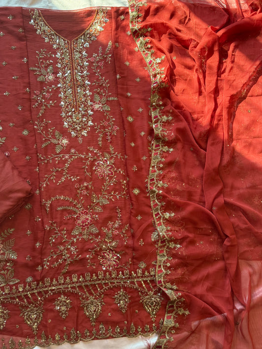 NOOR-E-CHIFFON EMBROIDERY SUIT