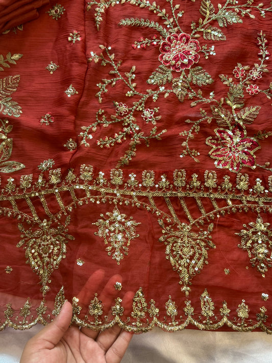 NOOR-E-CHIFFON EMBROIDERY SUIT