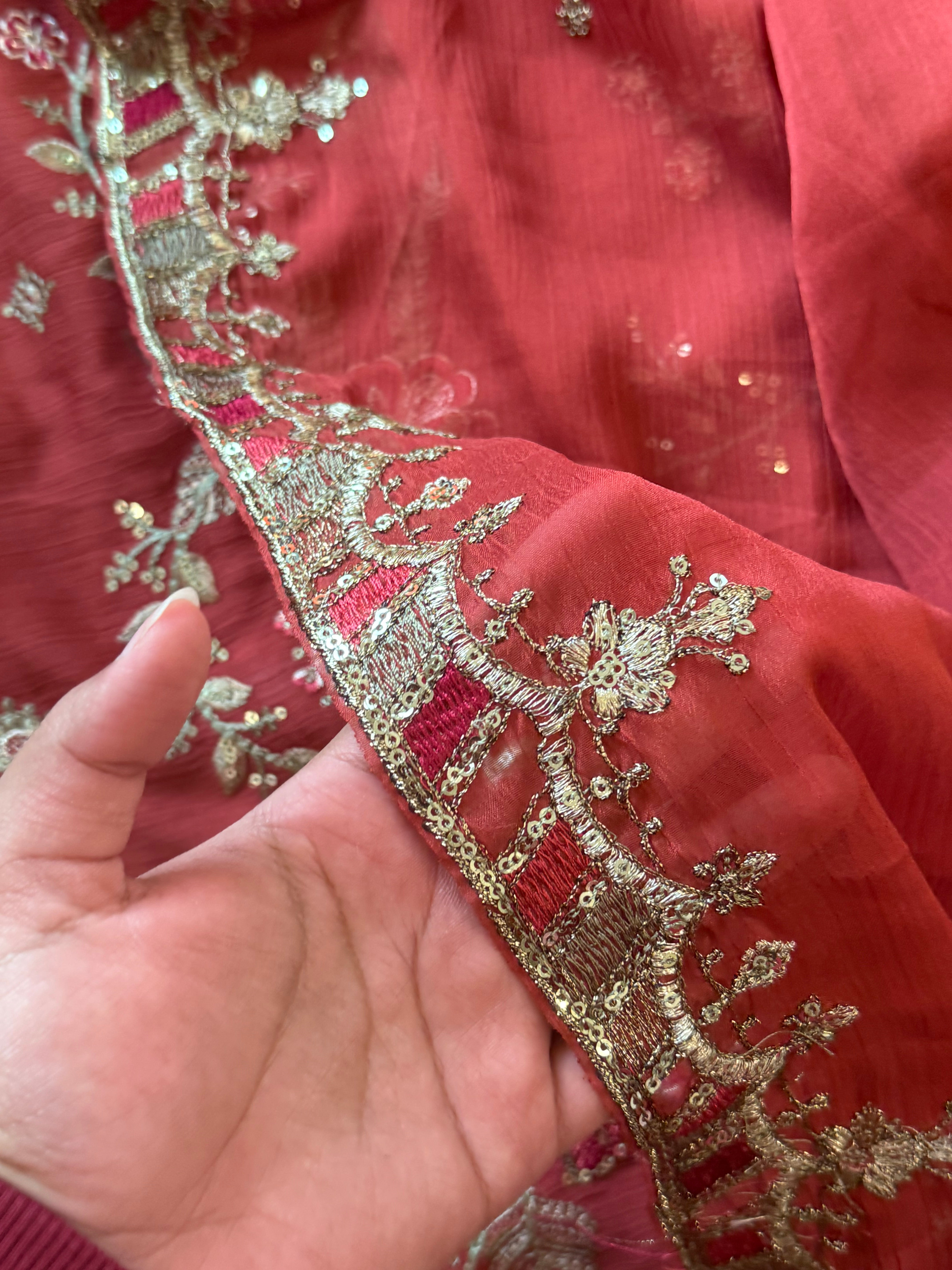 NOOR-E-CHIFFON EMBROIDERY SUIT