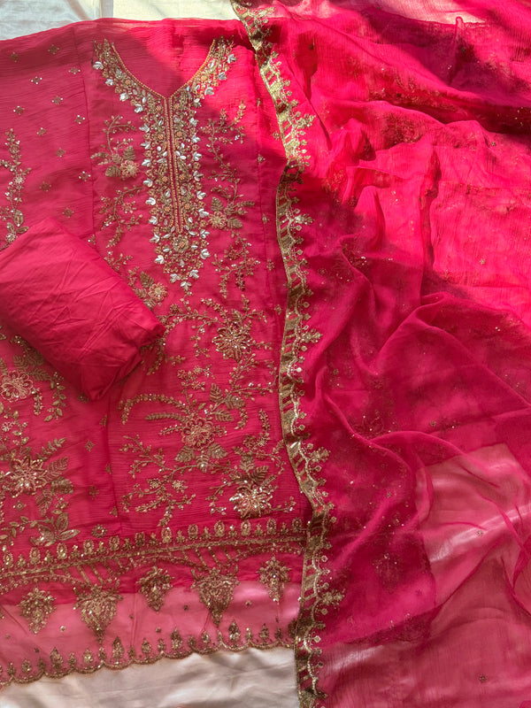 NOOR-E-CHIFFON EMBROIDERY SUIT Q
