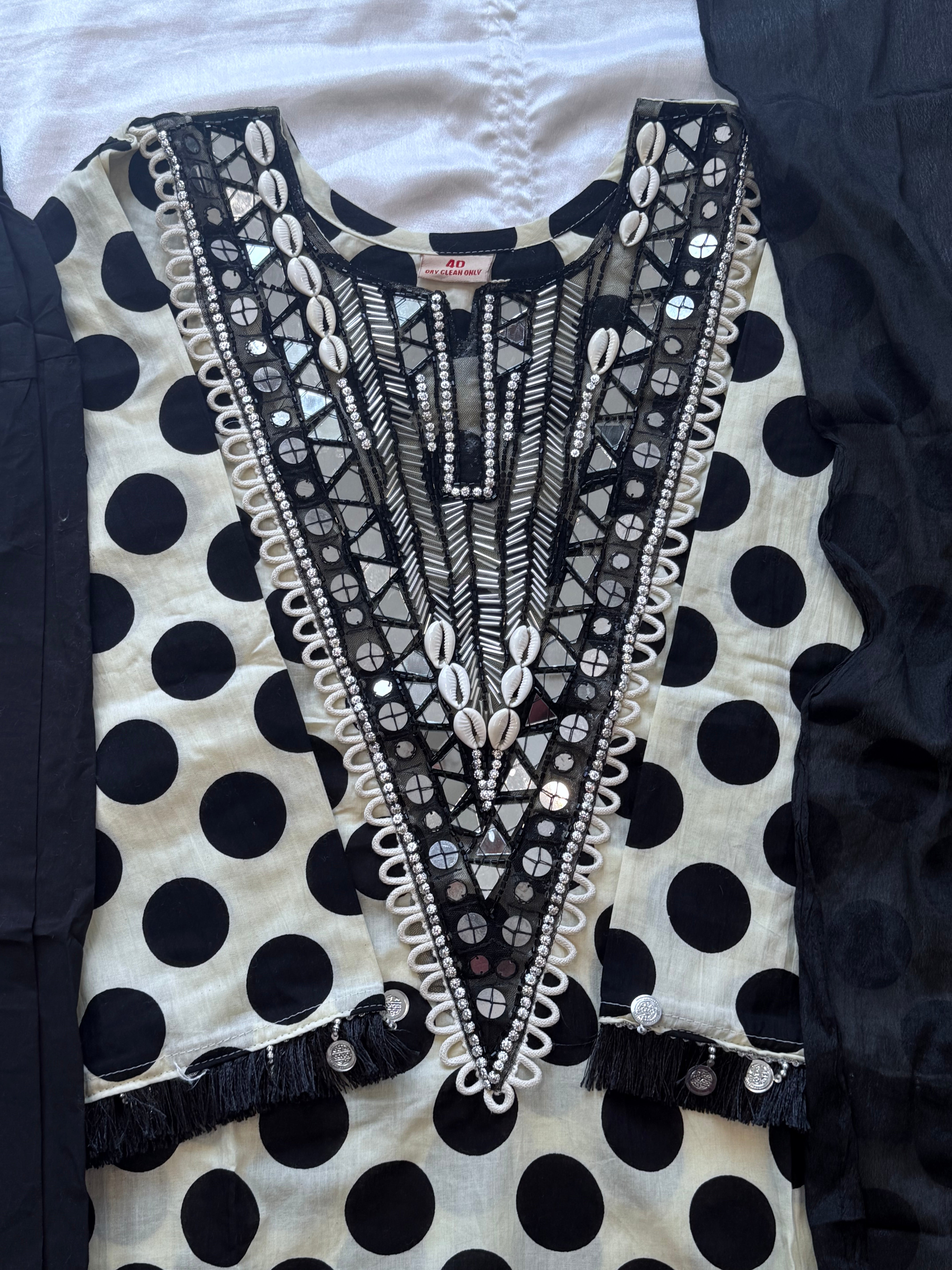 POLKA FARSHI SHALWAR SUIT 1