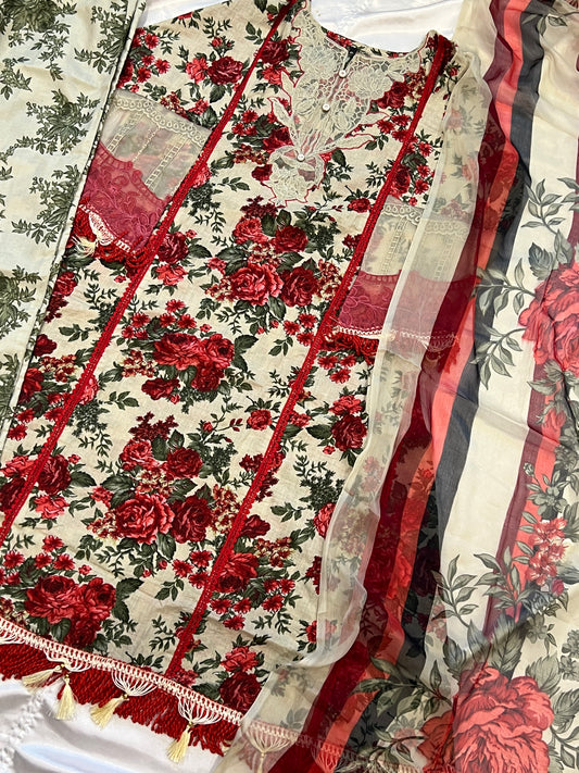 SABA FLORAL READYMADE PATCH SUIT