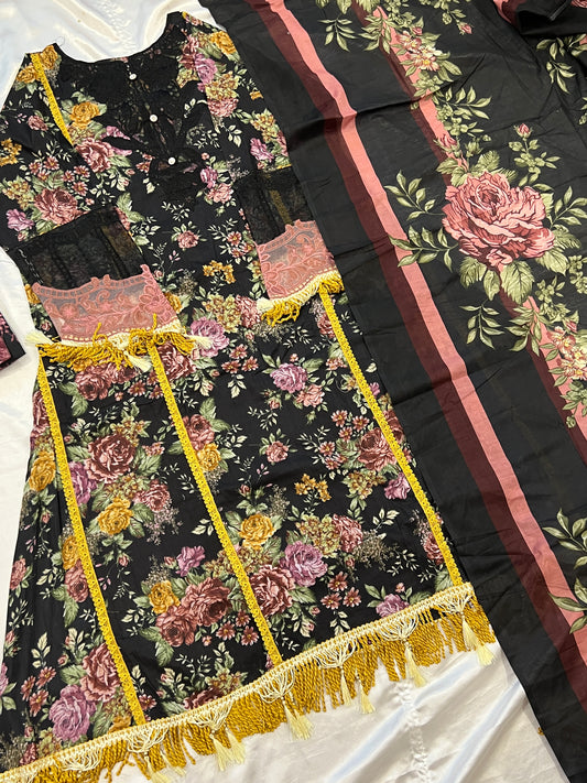 SABA FLORAL READYMADE PATCH SUIT