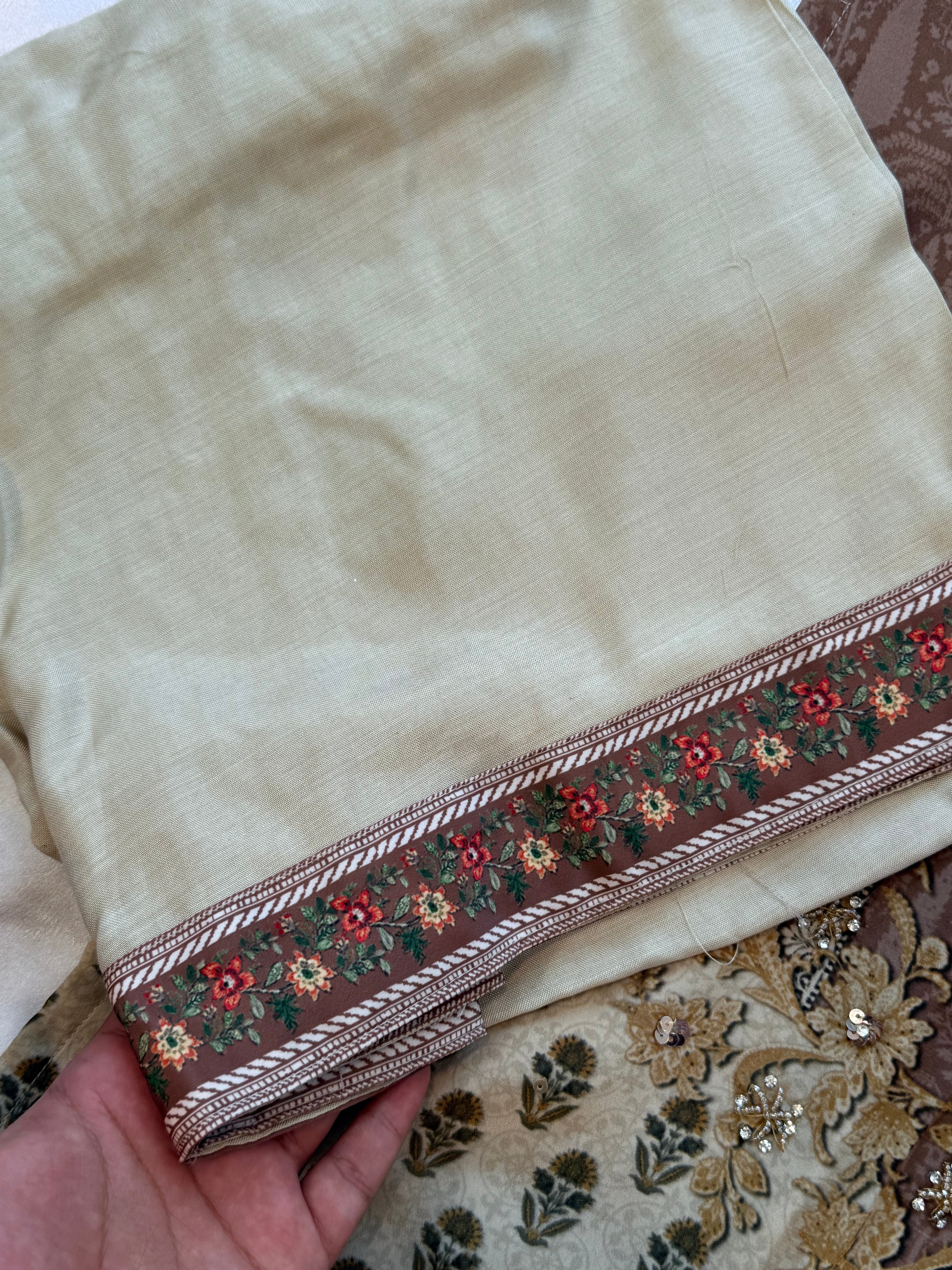 NAZAKAT CREPE READYMADE SUIT 3 Q