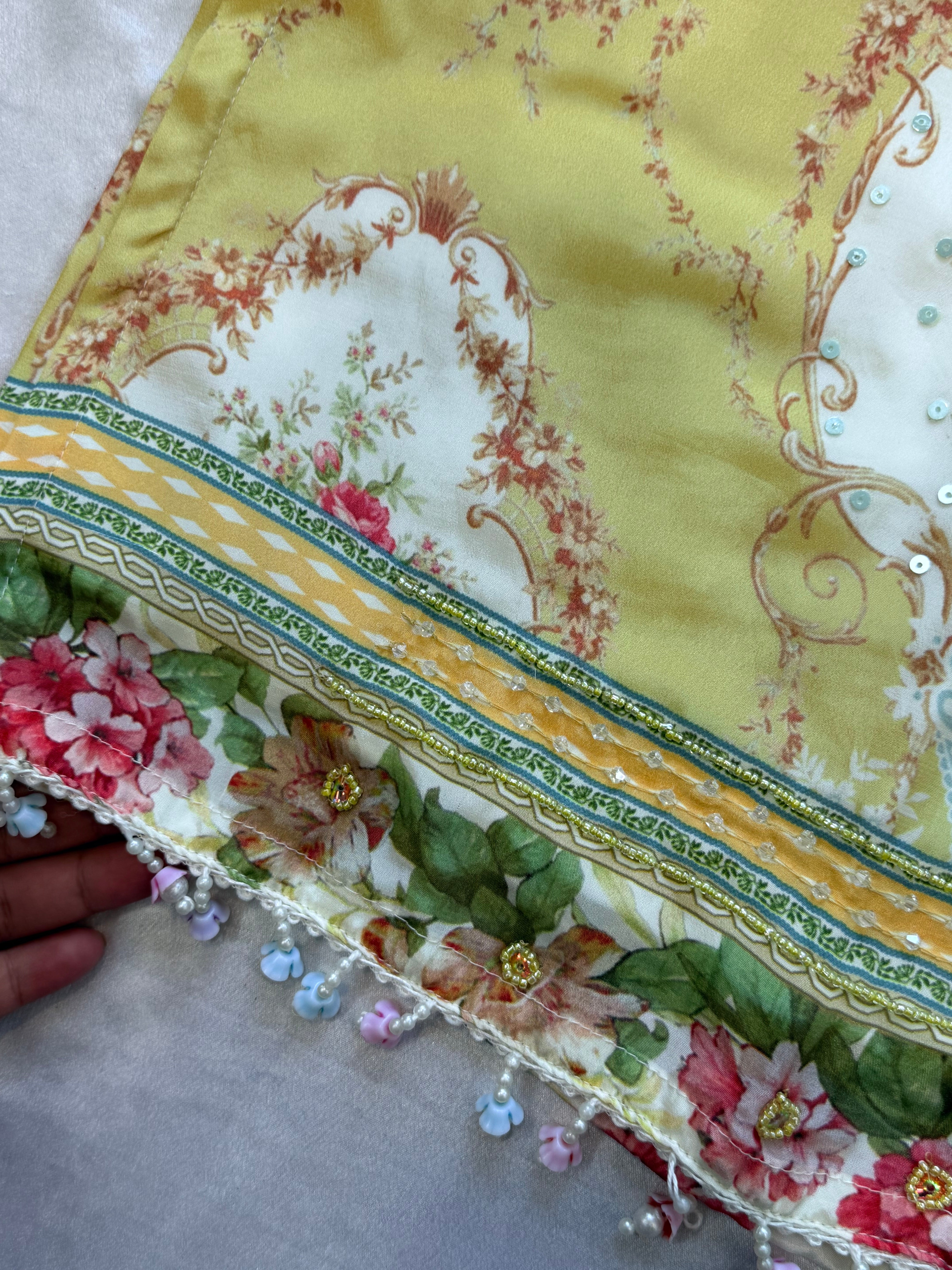 NAZAKAT CREPE READYMADE SUIT 2 Q